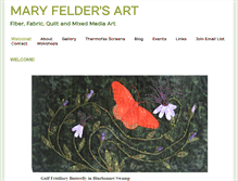 Tablet Screenshot of fiberartbyfelder.com